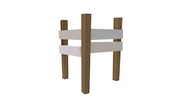 Fencing Wood White 9 AO