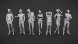 Lowpoly People Casual Pack Vol.18