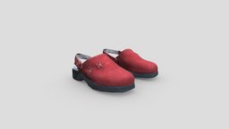 Red Leather Shoes for Girls