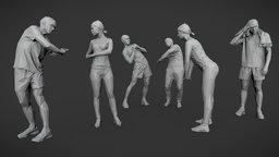 Lowpoly People Fitness Pack