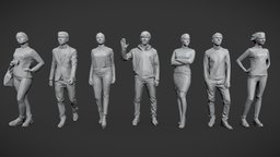 Lowpoly People Casual Pack Vol.11
