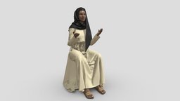 Arab Woman for Archviz Renderings