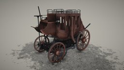 Steam-powered stagecoach