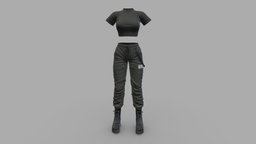 Black Cargo Outfit