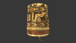 Mayan Tripod Vessel