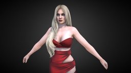Helena Red Dress