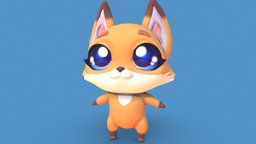PBR Low-poly Fox Character