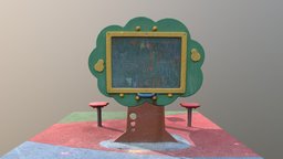 Scanned chalkboard from kid´s playground