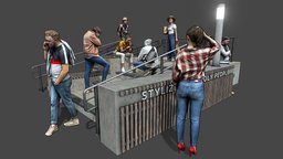 Stylized Lowpoly People Casual Pack Vol.8