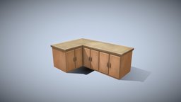 Game ready Kitchen cabinets (lowpoly)
