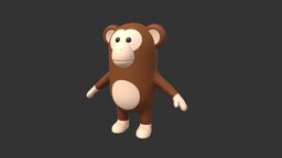 Rigged Monkey Character
