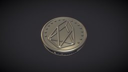 Cryptocurrency Coin Pendant