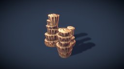 Low Poly Rock Formation 02