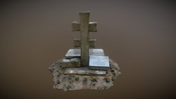 Scanned Stone Cross