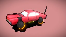 Low Poly Hover Car