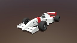 Low Poly McLaren MP4-8 Formula Car