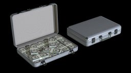 Lowpoly Money Suitcase