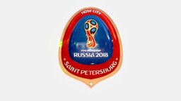 Saint-Petersburg Host City Russia 2018 Symbol