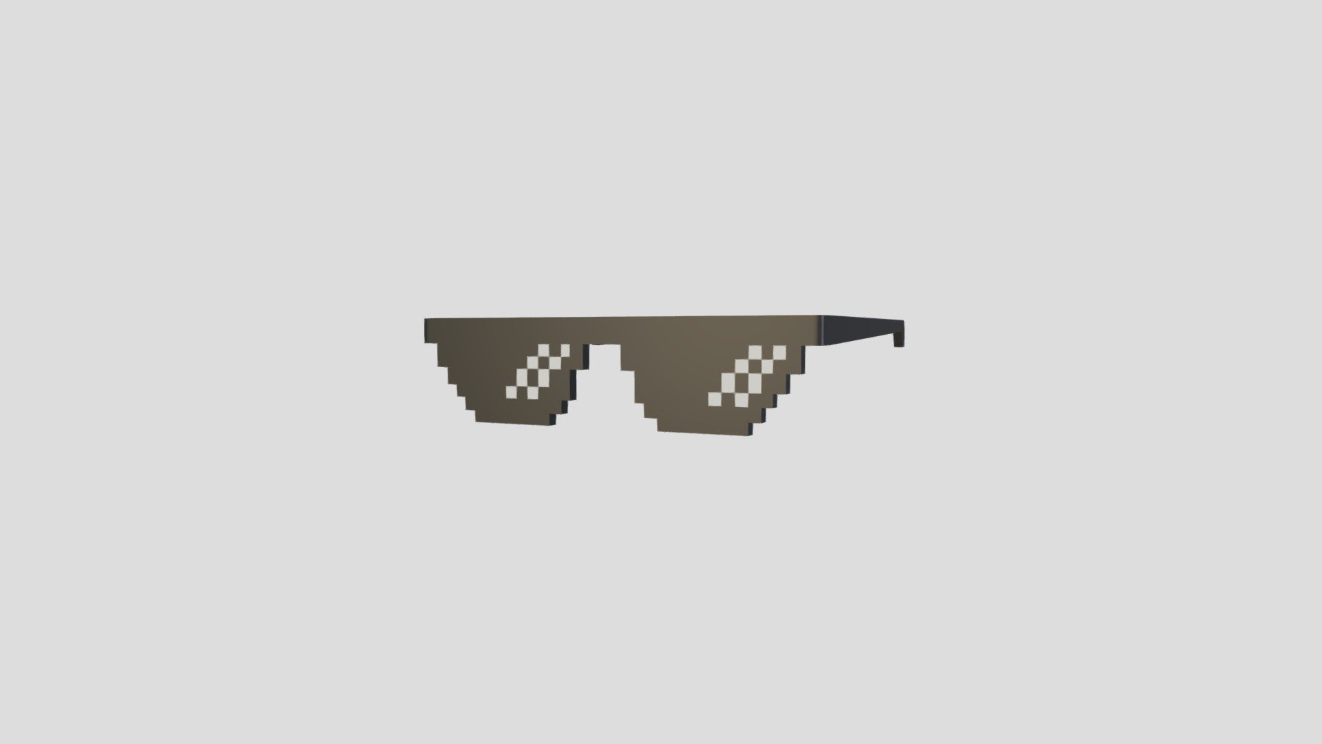 Pixel Sunglasses 3d Model