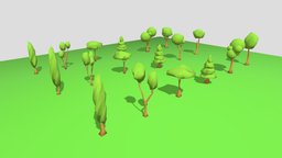 Low-poly Trees