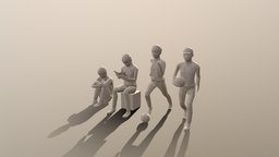 Low Poly Kids Collection