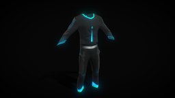 Corporative cyberpunk suit