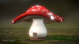 elf house: mushroom home