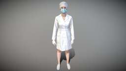 Young surgical nurse with mask and gloves 116