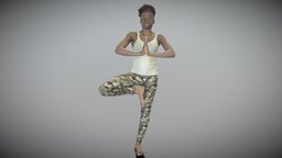 Young woman practicing yoga 267
