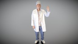 Man in a medical uniform posing 197