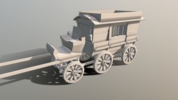 Carriage wooden medieval