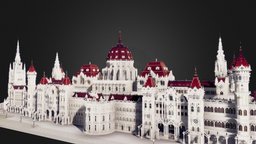 Voxel Minecraft Parliament Building
