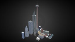 City Buildings (Low Poly Style)