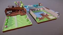 Low Poly Backyards Pack