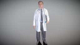 Adult medical male doctor with a folder 135