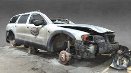 Volvo car wreck