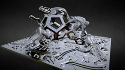 Reptiles on dodecahedra