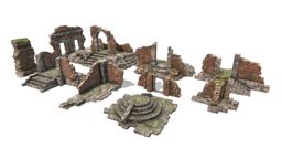Low poly Ruin Construction B2020