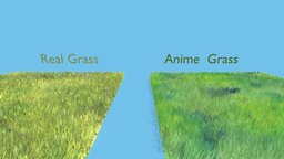 Anime & Real Grass