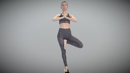 Sporty woman doing yoga routine 294