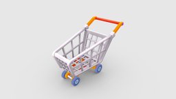 Cartoon shopping cart