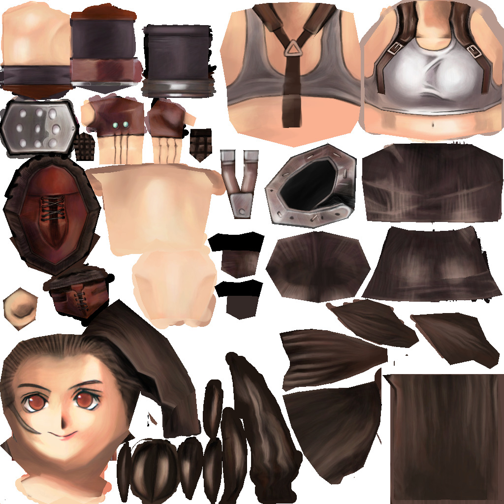 Tifa Low Poly Model 3d Model 0609