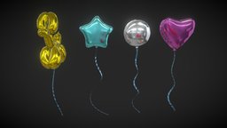 Animated Metalic balloons