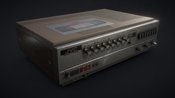 Video Cassette Recorder low-poly 3D Model