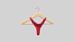 Cloth Hanger With Hanged Panties