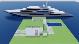Yacht Design Study (house for scale)