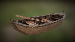 Wooden Rowing Kubboat