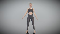 Fitness woman ready for animation 322