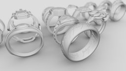 Fantasy Rings 3D printable
