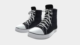 High Ankle Converse Style Sneakers Shoes